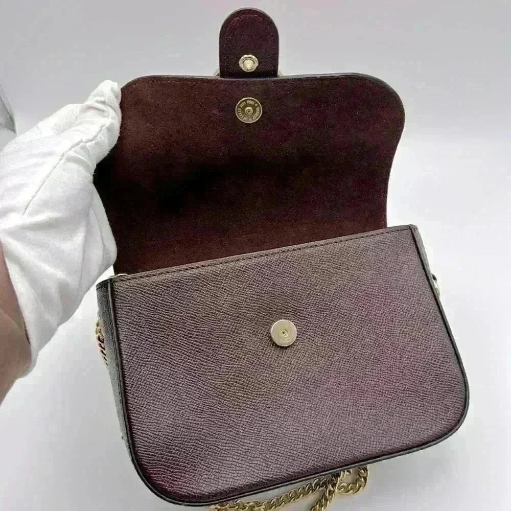 Coach Gemma Crossbody Bag In Colorblock With Butterfly Buckle EUC - Picture 14 of 14
